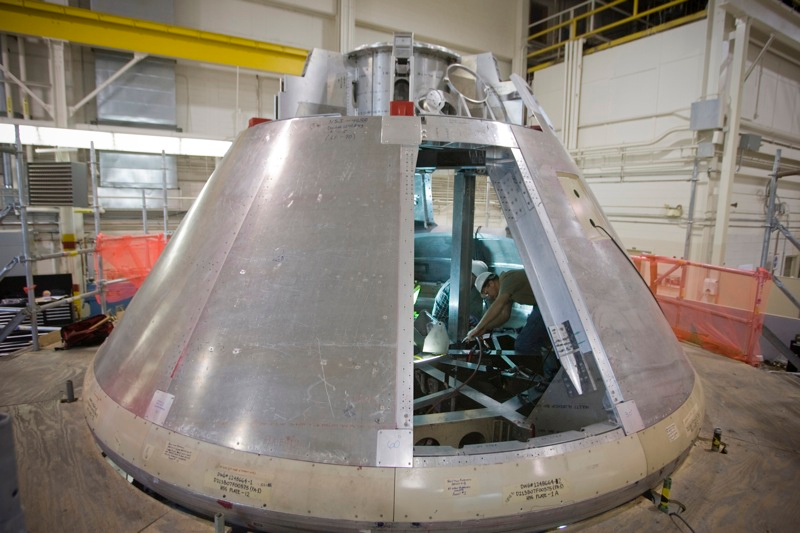 Illustration for article titled Orion Crew Test Module Timelapse Build